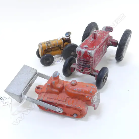 3 FUNHO TOYS INCLUDING 2 TRACTORS AND A BUILDOZER