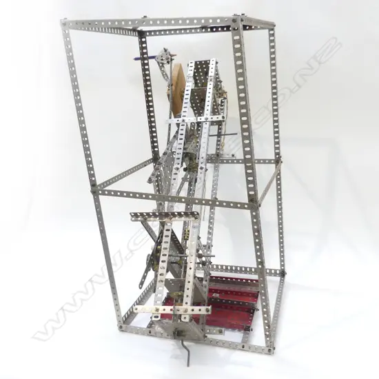 TWO LARGE MECCANO PART CONSTRUCTED ITEMS