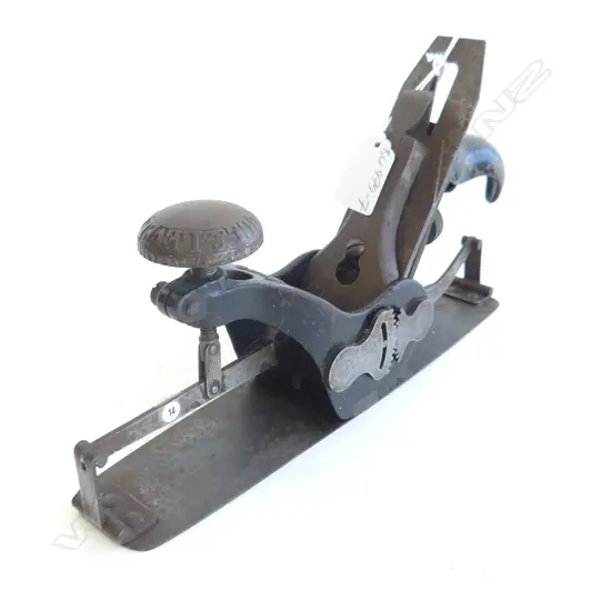 VINTAGE STANLEY WOOD PLANE No 113 FLEXIBLE METAL SOLE PATENT 9.08.03