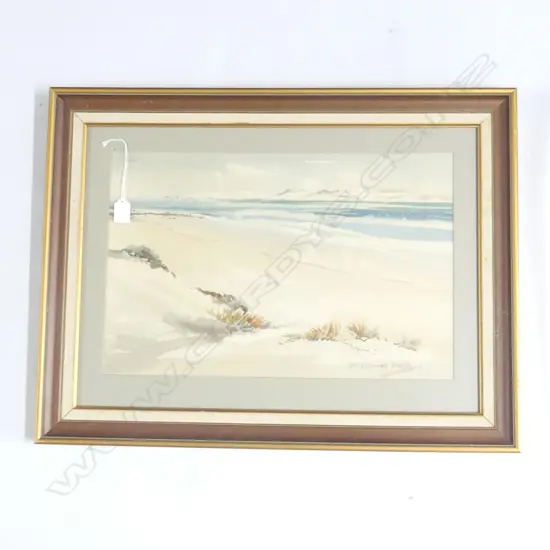 BIRTCHNELL DELPH (1901-96) BEACH W/C 335x515mm