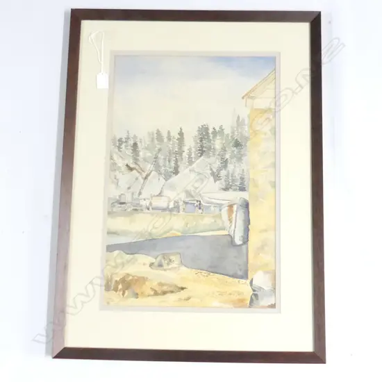 JOHN CRAIG 'KINGSTON JETTY - NORFOLK ISLAND' W/C 1984 530x345mm