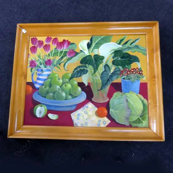 SIGNED STILL LIFE ACRYLIC 750x1000mm