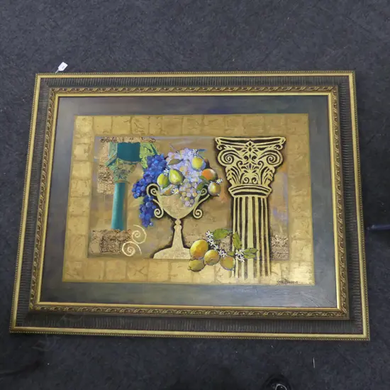 KAREL BURROWS 'VENETIAN TAPESTRY II' OIL 745x1000mm