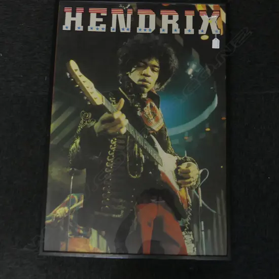 LG FRAMED JIMI HENDRIX POSTER 600 X 840MM