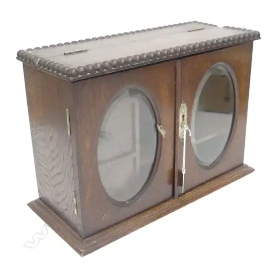 VINTAGE OAK SMOKERS CABINET 410x185x280mm