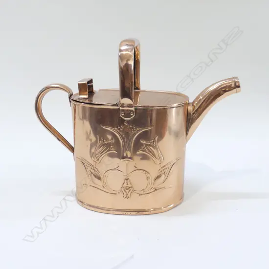 JS&S COPPER ART NOUVEAU WATERING CAN H.250mm