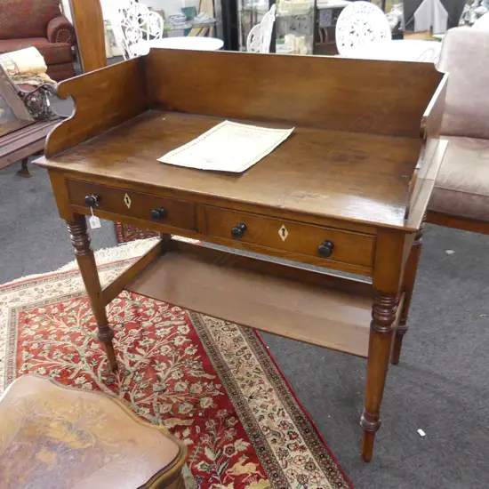 VICTORIAN OAK DESK 980 x 500 x 985mm