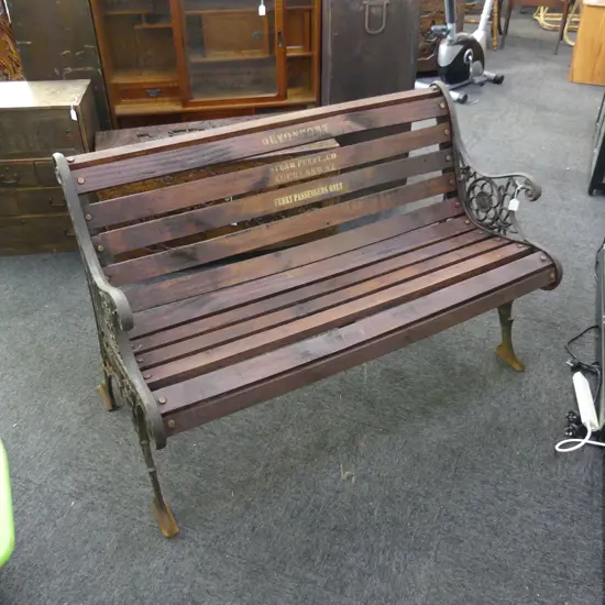 STENCILED BENCH SEAT L.1170mm