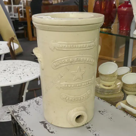 ANTIQUE CERAMIC WATER FILTER 'SLACK & BROWNLOW' H.365mm 