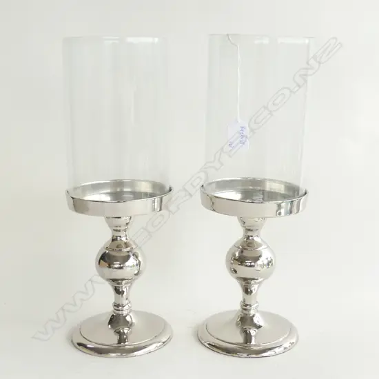 PR OF DECORATIVE HURRICANE LAMPS H440 M