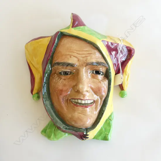 ROYAL DOULTON CLOWN JESTER FACE WALL PLAQUE H.280mm