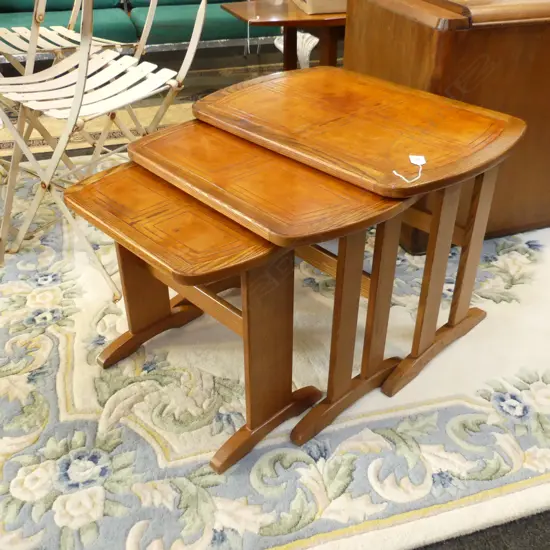 3 G-PLAN NESTING TABLES 605x430x450mm