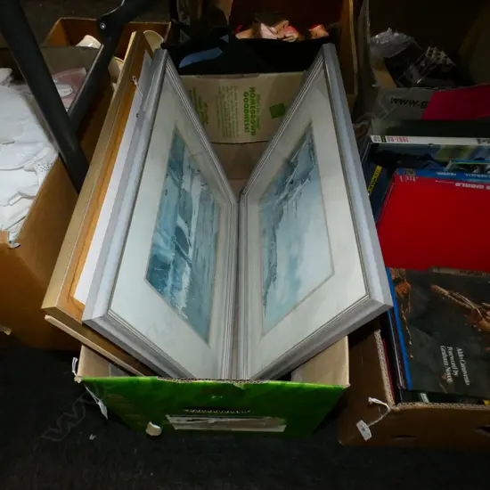 BOX LOT 5 ASST. PRINTS & W/C; J. W. BAYLEY ETC