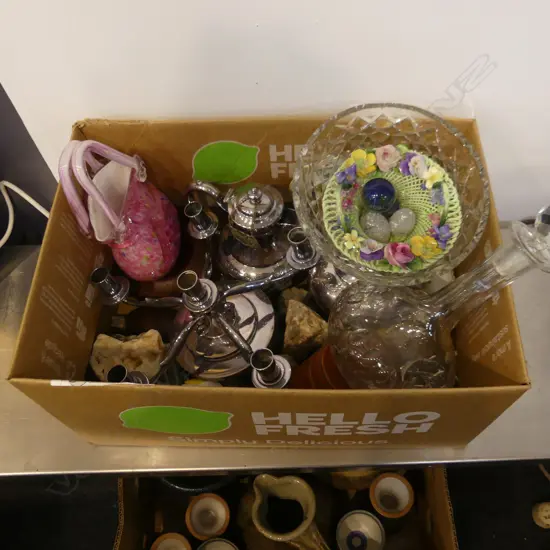 BOX LOT ASST. EPNS, WINE BOTTLE OPENERS ETC