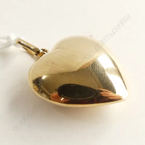 9CT GOLD ITALIAN HEART PENDANT 3.80gm