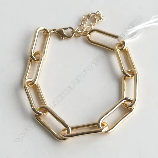 QUALITY GOLD PLATE CHAIN LINK BRACELET