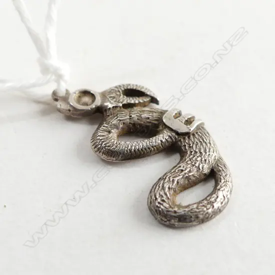 RUSSELL MURPHY VINTAGE SILVER SMALL TANIWHA PENDANT