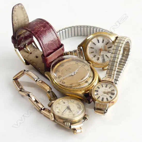 VINTAGE GENTS WATCH & 3 LADIES