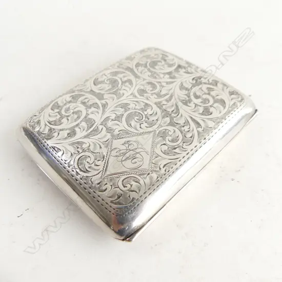 STG SILVER CIGARETTE CASE, B'HAM 1920 82.6 GRAMS