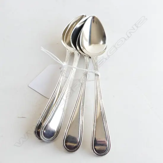 FOUR GEORGIAN SILVER TSPS 66gm LONDON 1806