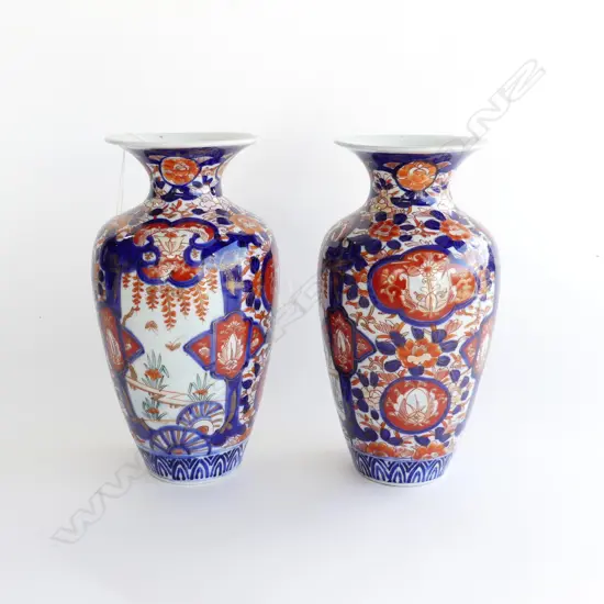 PR JAPANESE IMARI VASES H.250mm