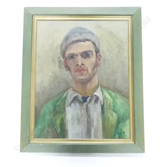 CHARLES ROSE, PORTRAIT OF RAVI (IRAN), OIL ON BOARD 2001 545x425mm