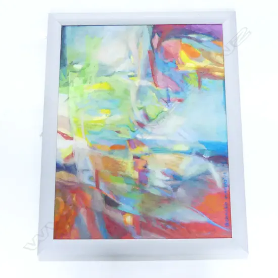 BERNARD WATERS (NZ WORKING c.1968-2020), UNTITLED ABSTRACT, ACRYLIC ON BOARD 2020 510x655mm