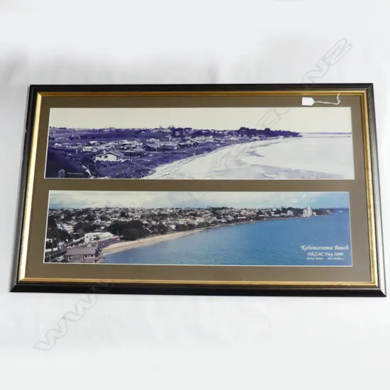 2 PHOTOS OF KOHIMARAMA BEACH ONE C 1930 ONE BY BARRY AICKEN 2000 570 X 1000 MM