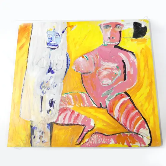 SALLY SMITH 'MONSTERS' MIXED MEDIA ON PANEL 1095x1200mm