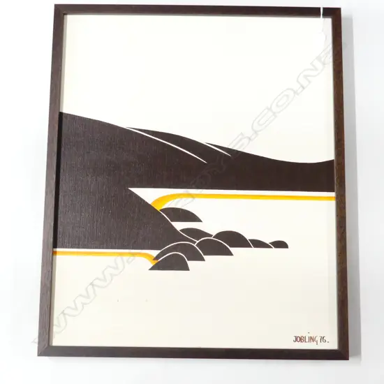 (Stuart?) JOBLING OIL PAINTING COASTAL LANDSCAPE 1976. 575 x 475mm