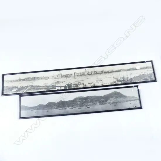 2 PANORAMIC PHOTOS; BUND SHANGHAI 165x1290mm + ANOTHER SIMILAR 170x980mm