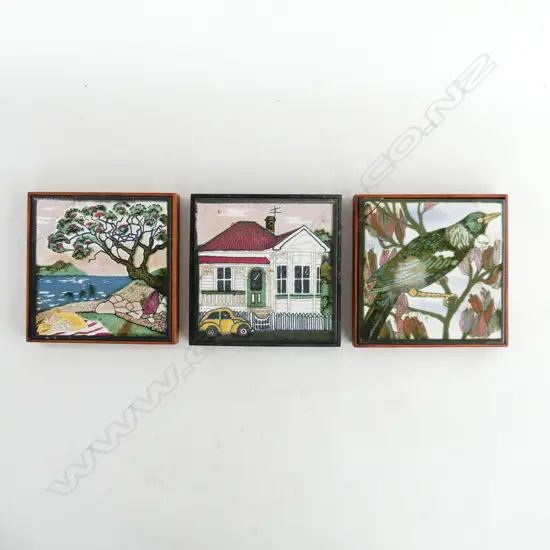 3 NZ FRAMED TILE TRIVETS (2A/F) 160 X 160MM