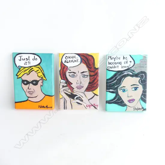 3  (FREDERIKA) E MAREE WALKER-MURRAY OILS ON CANVAS, SIGNED (125 X 180MM)