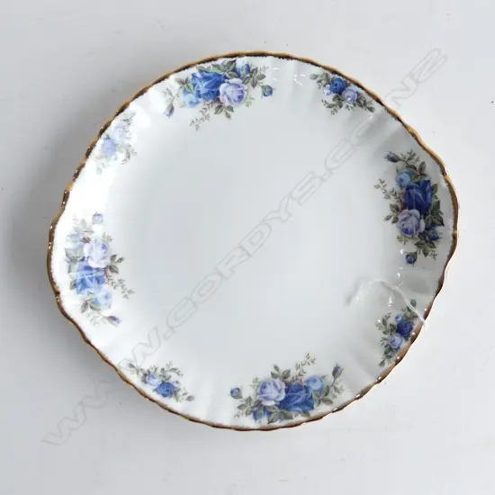 ROYAL ALBERT MOONLIGHT ROSE CAKE PLATE DIA 260MM