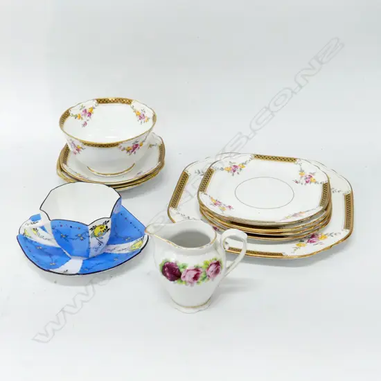SHELLEY CUP & SAUCER + ASST TEA WARE 'COURT CHINA' ETC 