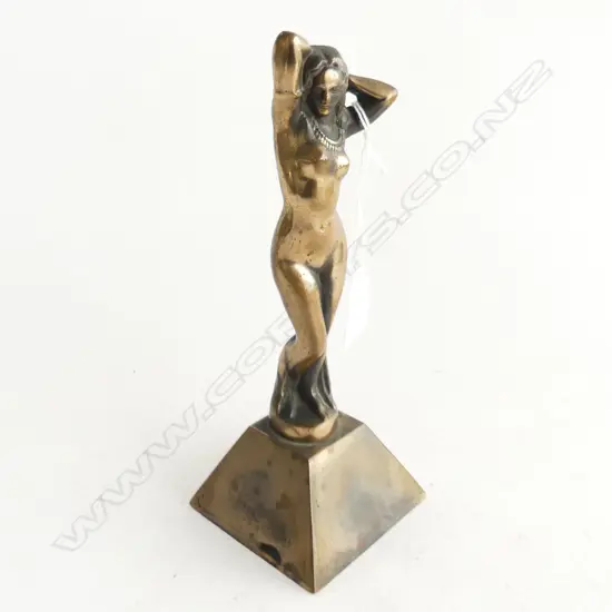 DECO BRONZE LADY FIGURINE H.215mm
