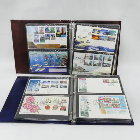 2 ALBUMS OF NZ FIRST DAY COVERS; MAINLY DECIMAL INCL. 1958 ROSS DEPENDENCY + 1903 NZ COVER