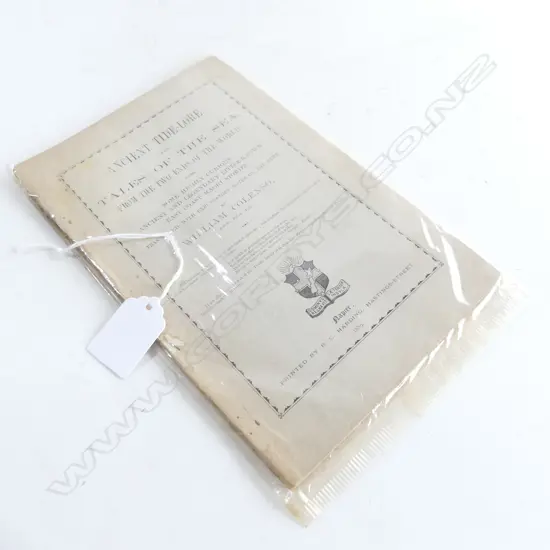  COLENSO, WILLIAM Ancient Tide-Lore 