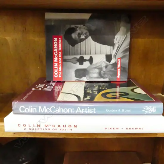 3 COLIN McCAHON ART BOOKS; AGNES WOOD (signed) / BLOEM & BROWNE / GORDON BROWN