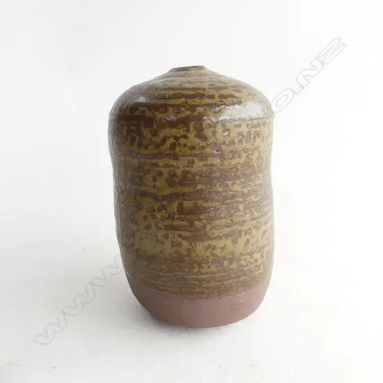 EARLY PETER COLLIS ELECTRIC FIRED VASE WITH FAKE ASH GLAZE  H.125MM