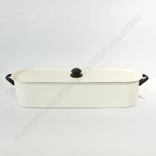 LG WHITE ENAMEL FISH STEAMER L. 680MM