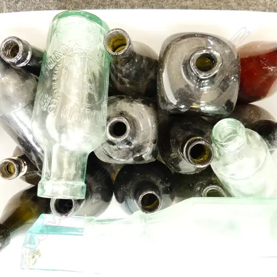 BIN OF OLD COLONIAL BOTTLES
