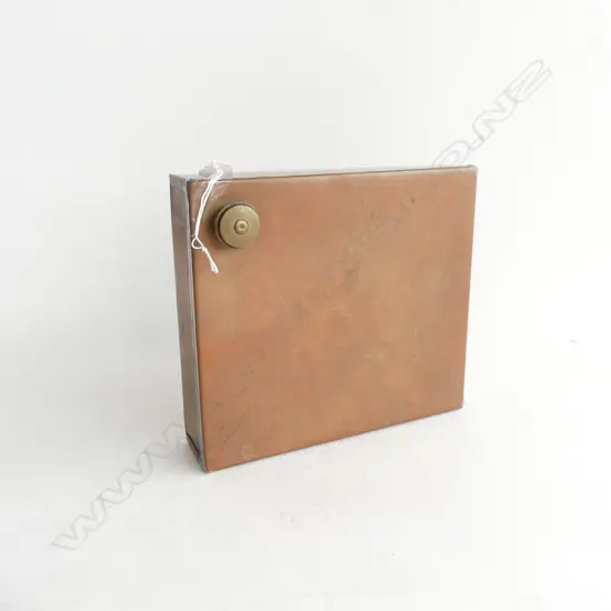 ANTIQUE COPPER SQUARE HOT WATER BOTTLE L. 230MM