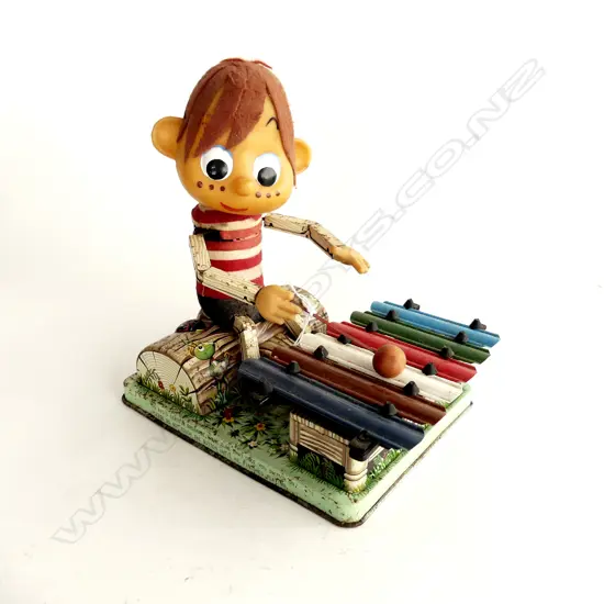 ROSKO TOYS - PINOCCHIO PLAYING XYLOPHONE - JAPAN 1963 H.230mm