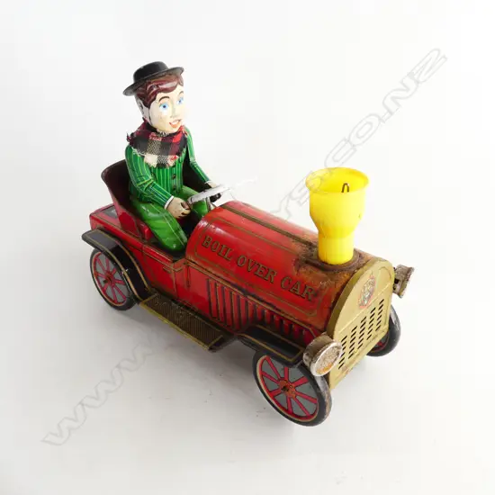 'BOIL OVER CAR' BY MODERN TOY JAPAN 1950s L.250mm