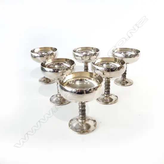  SIX SPANISH EP WINE GOBLETS H120MM