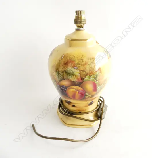AYNSLEY ORCHARD GOLD LAMP BASE H.300mm req. re-wiring