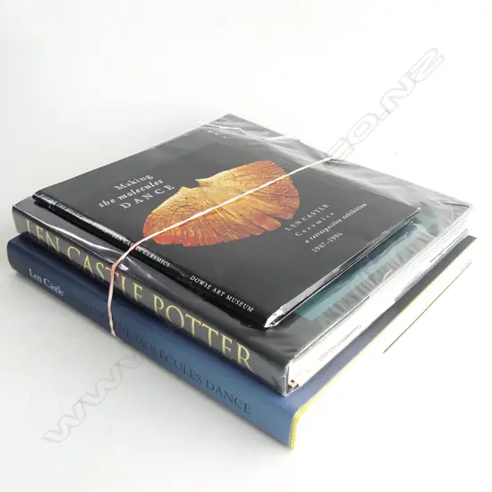 3 LEN CASTLE PUBLICATIONS: RON SANG Signed + Molecules signed + Dowse retro exhib