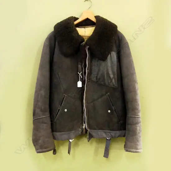 LEATHER VINTAGE STYLE AIRMAN'S FLYING JACKET