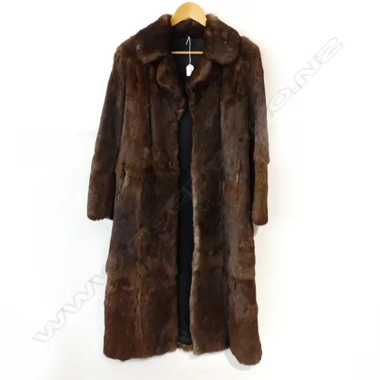 LONG RABBIT FUR COAT - FULLY LINED 